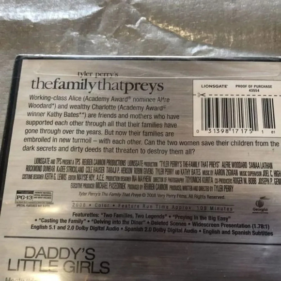 Tyler Perry‎ Double Feature DVD The Family That Preys Daddys Little Girls - Picture 5 of 6